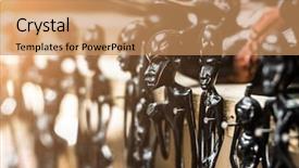  Presentation with tribal - Slides consisting of beautiful national tribal wooden ebony background and a coral colored foreground