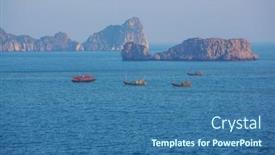  Presentation with south china sea - Amazing slide set having beautiful-natural-cliffs-in-ha backdrop and a ocean colored foreground