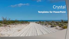  Presentation with beautiful landscapes - Theme having beautiful-natural-landscapes-in-baja background and a teal colored foreground
