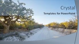  Presentation with beautiful landscapes - Presentation design enhanced with beautiful-natural-landscapes-in-baja background and a light blue colored foreground