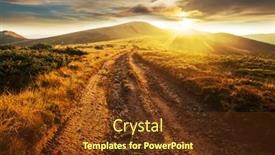  Presentation with beautiful landscapes - Beautiful slide deck featuring beautiful-natural-landscapes-in-carpathian backdrop and a tawny brown colored foreground