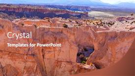  Presentation with beautiful landscapes - PPT layouts having beautiful-natural-landscapes-in-volcanic background and a coral colored foreground