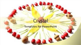  Presentation with mandala - PPT layouts consisting of beautiful natural mandala on light background and a blonde colored foreground