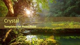  Presentation with guatemala - Presentation theme having beautiful-natural-pools-in-semuc background and a tawny brown colored foreground