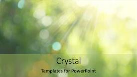  Presentation with blurred bokeh - Beautiful PPT theme featuring beautiful nature blurred background green backdrop and a yellow colored foreground