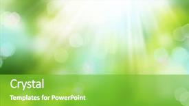  Presentation with blurred bokeh - Slides having beautiful nature bokeh blurred background background and a seafoam green colored foreground