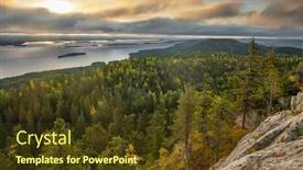  Presentation with beautiful nature - Slide set featuring beautiful-nature-landscape-in-koli background and a tawny brown colored foreground