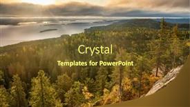  Presentation with finland - Presentation design featuring beautiful-nature-landscape-in-koli background and a tawny brown colored foreground