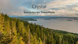  Presentation with finland - Colorful presentation theme enhanced with beautiful-nature-landscape-in-koli backdrop and a light blue colored foreground