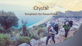  Presentation with tourism turkey - Theme having beautiful nature landscapes in turkey background and a cream colored foreground