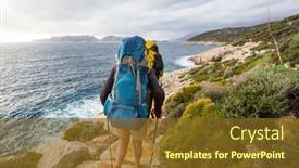  Presentation with beautiful landscapes - Amazing PPT layouts having beautiful-nature-landscapes-in-turkey backdrop and a tawny brown colored foreground