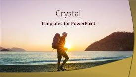  Presentation with beautiful landscapes - Presentation theme with beautiful-nature-landscapes-in-turkey background and a lemonade colored foreground