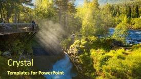  Presentation with beautiful nature - Slide set having beautiful-nature-norway-gudbrandsjuvet background and a tawny brown colored foreground