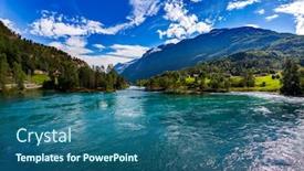  Presentation with beautiful nature - Colorful PPT layouts enhanced with beautiful-nature-norway-natural-landscape backdrop and a ocean colored foreground
