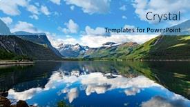  Presentation with norway - Presentation enhanced with beautiful-nature-norway-natural-landscape background and a light blue colored foreground