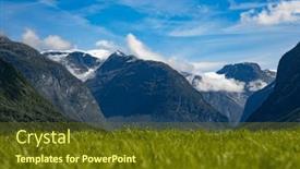  Presentation with beautiful-nature - Presentation having beautiful-nature-norway-natural-landscape background and a tawny brown colored foreground