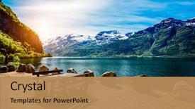  Presentation with beautiful nature - Cool new presentation with beautiful nature norway natural landscape backdrop and a coral colored foreground