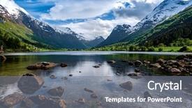  Presentation with norway - PPT layouts with beautiful nature norway natural landscape background and a gray colored foreground