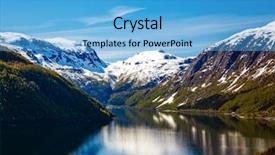  Presentation with beautiful nature - Slide set featuring beautiful nature norway natural landscape background and a  colored foreground