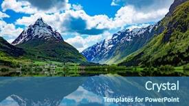  Presentation with beautiful nature - Cool new slides with beautiful nature norway natural landscape backdrop and a ocean colored foreground