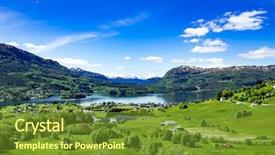  Presentation with beautiful nature - Slides featuring beautiful nature norway natural landscape background and a  colored foreground
