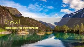  Presentation with norway - PPT layouts consisting of beautiful nature norway natural landscape lovatnet lake background and a tawny brown colored foreground