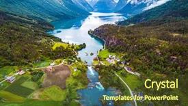  Presentation with beautiful nature in twilight - Theme having beautiful nature norway natural landscape background and a tawny brown colored foreground