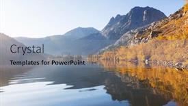  Presentation with nevada - Audience pleasing slide set consisting of beautiful nature scene in spring mountains sierra nevada landscapes backdrop and a light blue colored foreground