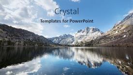  Presentation with nevada - PPT theme having beautiful-nature-scene-in-spring background and a light blue colored foreground