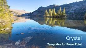  Presentation with nevada - Slide set having beautiful-nature-scene-in-spring background and a ocean colored foreground