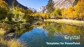  Presentation with nevada - PPT layouts enhanced with beautiful-nature-scene-in-spring background and a ocean colored foreground