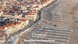  Presentation with beach - Audience pleasing PPT theme consisting of beautiful-nazare-beach-in-portugal backdrop and a gray colored foreground