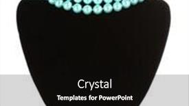  Presentation with pearls - Theme enhanced with beautiful-necklace-of-blue-pearls background and a black colored foreground