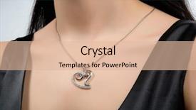  Presentation with diabetes and heart - Audience pleasing presentation theme consisting of beautiful necklace with heart pendant backdrop and a lemonade colored foreground