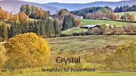  Presentation with country fall - Cool new slide deck with beautiful new england fall country backdrop and a  colored foreground