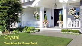  Presentation with new home - Colorful presentation enhanced with beautiful-new-luxury-home-exterior backdrop and a tawny brown colored foreground