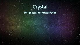  Presentation with night sky - PPT theme featuring beautiful night sky background and a wine colored foreground