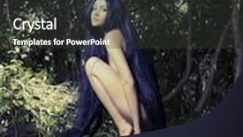  Presentation with tropical forest - Cool new presentation with hair in a tropical forest backdrop and a dark gray colored foreground