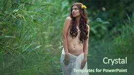  Presentation with woman nude erotic - Audience pleasing slides consisting of beautiful nude young woman backdrop and a ocean colored foreground