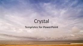  Presentation with water ocean - Cool new presentation theme with beautiful ocean seacape sky and water backdrop and a light gray colored foreground