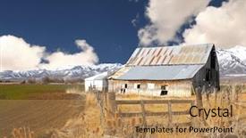  Presentation with old farm - Cool new theme with beautiful old barn backdrop and a coral colored foreground