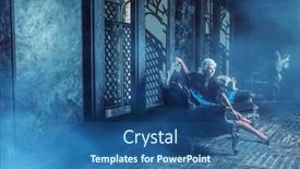  Presentation with hair dress - Beautiful slide deck featuring beautiful-old-woman-a-noble backdrop and a ocean colored foreground