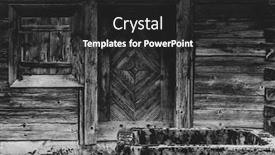  Presentation with old wood - Audience pleasing slide set consisting of beautiful-old-wooden-wall backdrop and a dark gray colored foreground