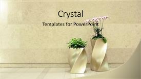  Presentation with cymbidium orchid - Audience pleasing theme consisting of beautiful orchid in lobby backdrop and a lemonade colored foreground