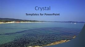  Presentation with saint - Presentation with pampelone beach near saint tropez background and a light blue colored foreground