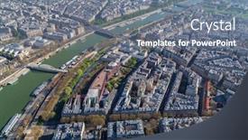  Presentation with eiffel tower - Slides having paris from the eiffel background and a gray colored foreground