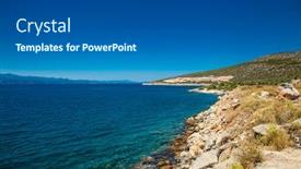  Presentation with cost - PPT layouts enhanced with beautiful-panoramic-view-on-cost background and a dark gray colored foreground