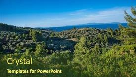  Presentation with olive - PPT layouts featuring beautiful-panoramic-view-on-olive background and a tawny brown colored foreground