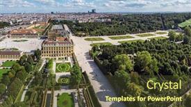  Presentation with schonbrunn - Slide deck enhanced with beautiful-panoramic-view background and a tawny brown colored foreground