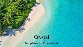  Presentation with maldives - Cool new theme with beautiful paradise maldives tropical backdrop and a cyan colored foreground